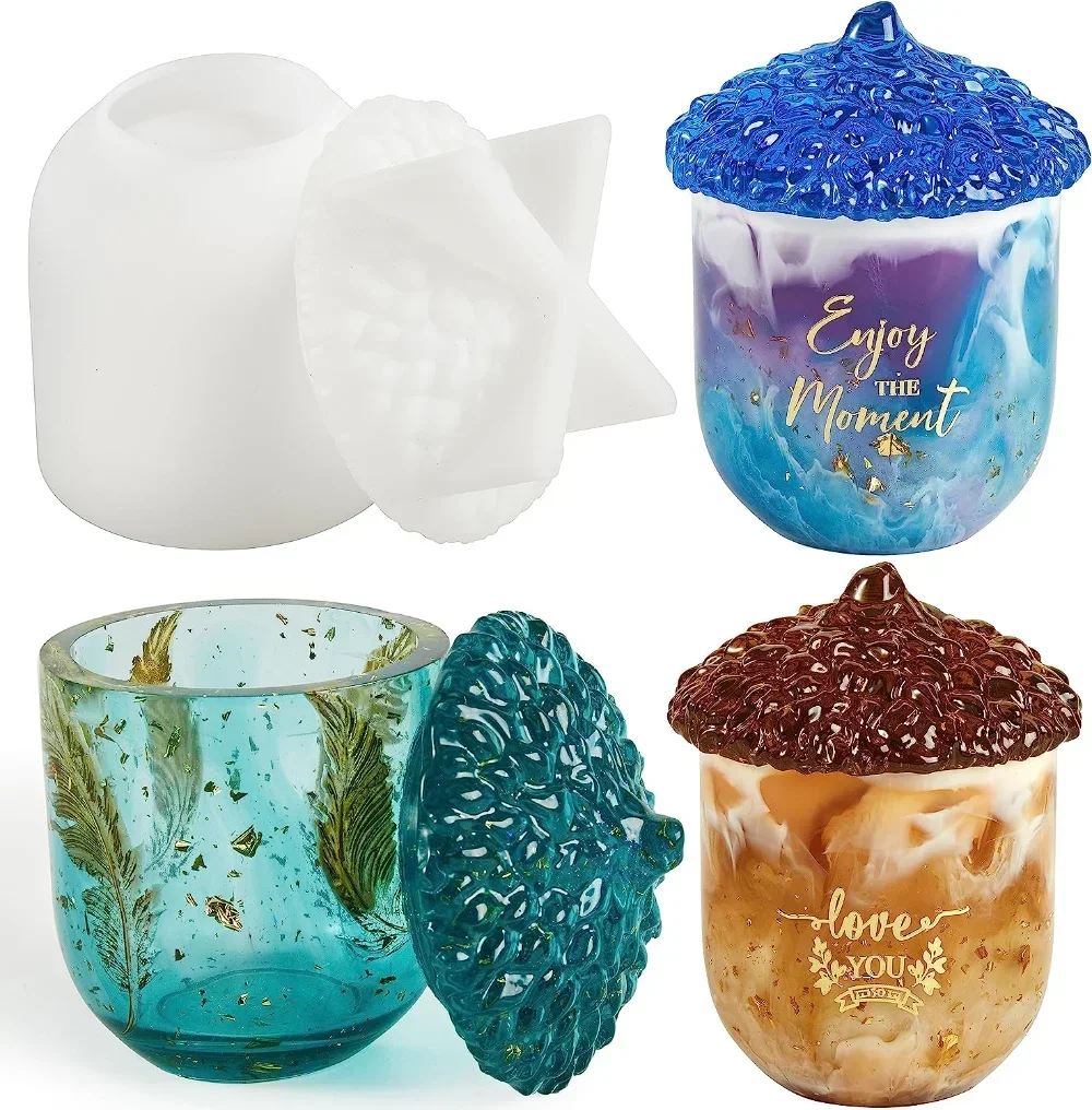 Reusable Epoxy Resin Pine Cone Jar SiliconeMold DIY Storage Container for Candy Jewelry Plaster Cement Crafts
Reusable Epoxy Resin Pine Cone Jar SiliconeMold DIY Storage Container for Candy Jewelry Plaster Cement Crafts