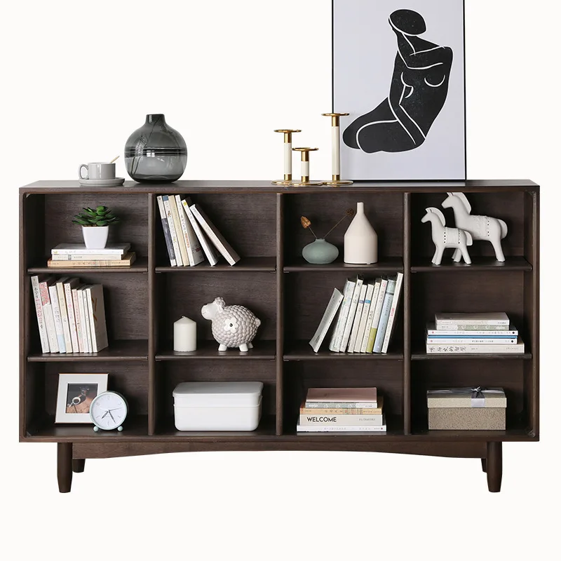 Минималистичная книжная полка из цельного дерева, комбинированная напольная полка для хранения, решетчатый шкаф
Минималистичная книжная полка из цельного дерева, комбинированная напольная полка для хранения, решетчатый шкаф