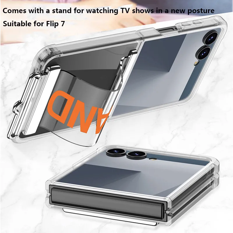 Чехол с ремешком на запястье для Samsung Z Flip7 Flip 7 ZFLIP7 5G, угловая подушка безопасности, ультратонкий прозрачный чехол для предотвращения столкновений 
Чехол с ремешком на запястье для Samsung Z Flip7 Flip 7 ZFLIP7 5G, угловая подушка безопасности, ультратонкий прозрачный чехол для предотвращения столкновений
