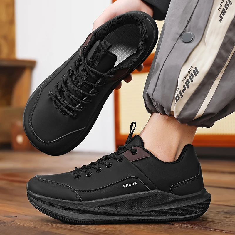 Men's Wide Fit Running Sneakers, Thick Sole Comfort Casual Athletic Shoes, Lightweight Breathable Walking Shoes for Daily Wear
Men's Wide Fit Running Sneakers, Thick Sole Comfort Casual Athletic Shoes, Lightweight Breathable Walking Shoes for Daily Wear