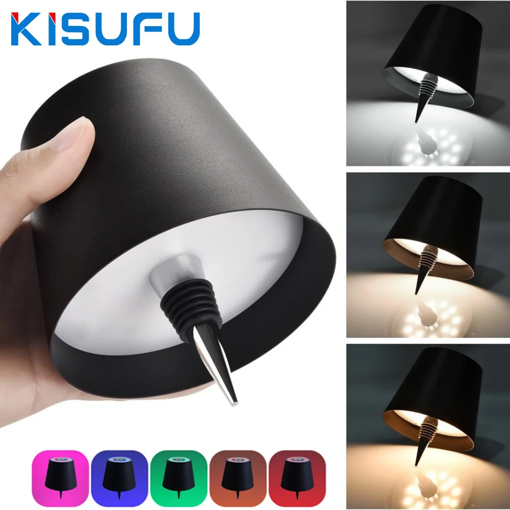 Wireless Bottle Table Lamp Touch Control RGB/3Colors Stepless Dimming Rechargeable Night Lights for Bar Wine Bottles Desk
Wireless Bottle Table Lamp Touch Control RGB/3Colors Stepless Dimming Rechargeable Night Lights for Bar Wine Bottles Desk
