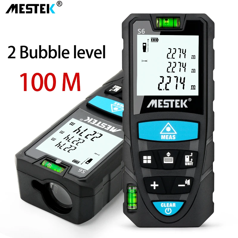 Laser Distance Meter 2 Level Bubble 50M 100M Rangefinder Trena Laser Tape Range Finder Build Measure Device Rruler Test Tool
Laser Distance Meter 2 Level Bubble 50M 100M Rangefinder Trena Laser Tape Range Finder Build Measure Device Rruler Test Tool