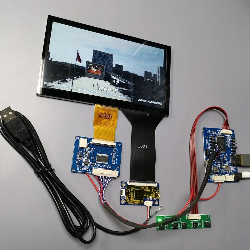 7-inch touch monitor module kit HD1024X600IPS full screen, suitable for Windows Raspberry Pi Android HarmonyOS 10-point capaciti
7-inch touch monitor module kit HD1024X600IPS full screen, suitable for Windows Raspberry Pi Android HarmonyOS 10-point capaciti