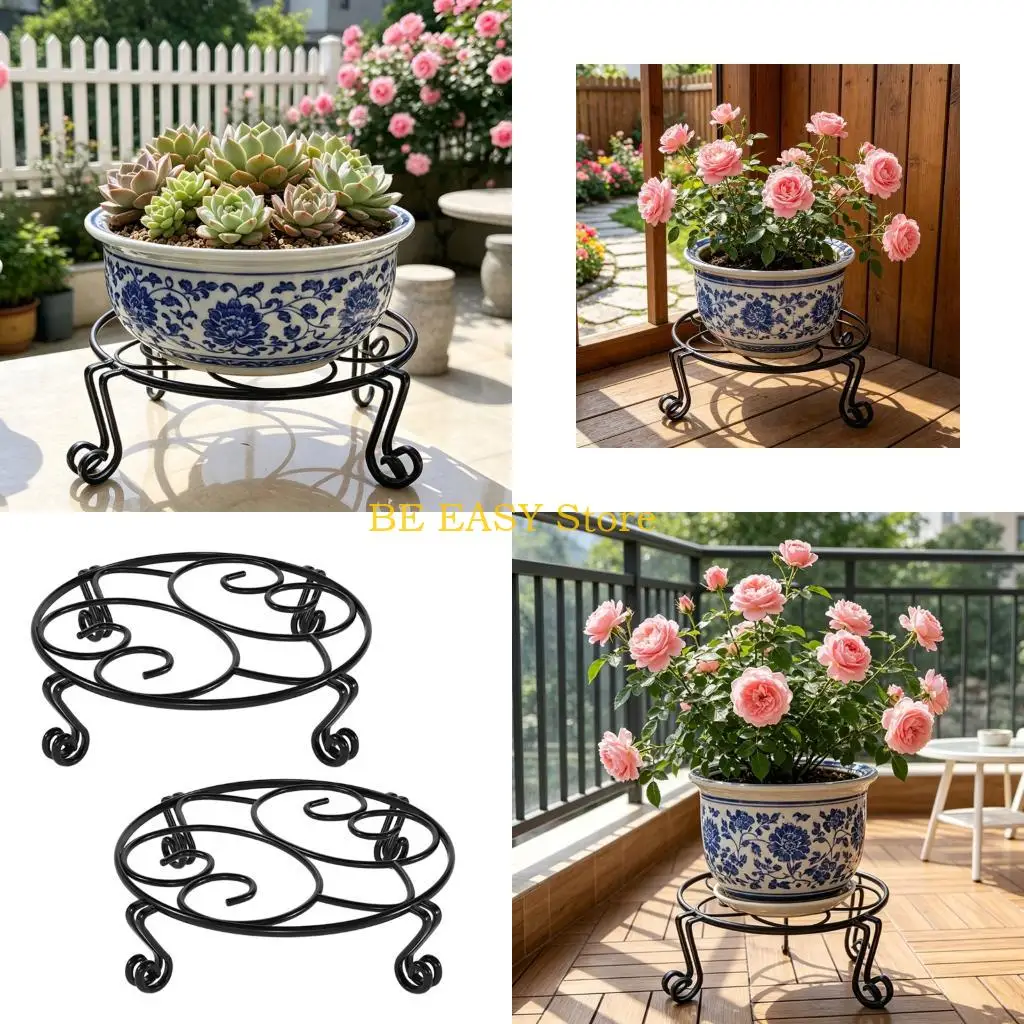 E28F 1 Pair of Black Plant Stands Versatile Indoor Gardening Accessories for Patios
E28F 1 Pair of Black Plant Stands Versatile Indoor Gardening Accessories for Patios