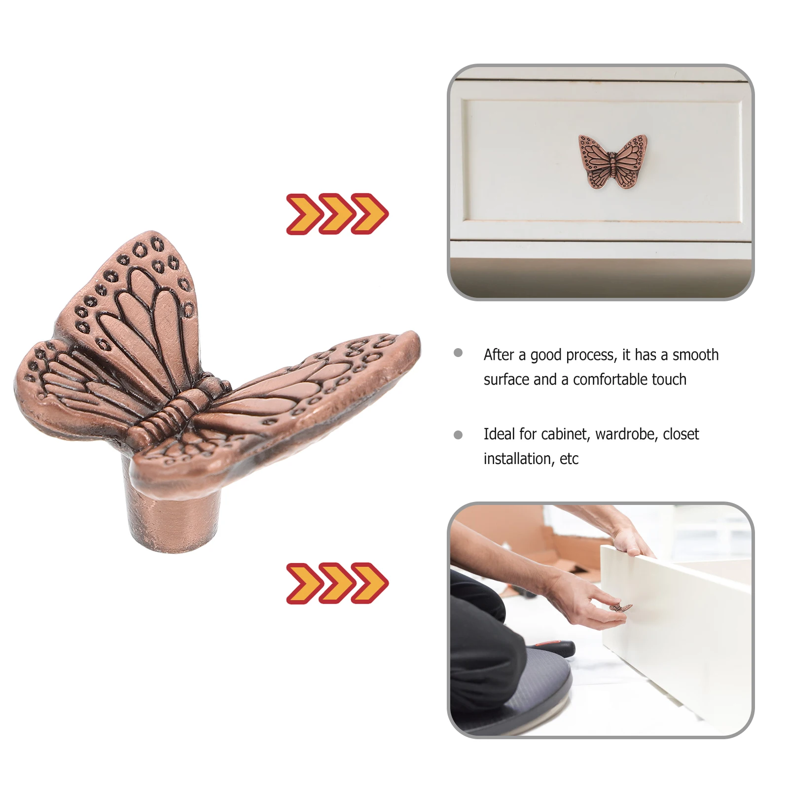 4Pcs Unique Modern Style Butterflies Decorative Door Handles Elegant Cabinet Handles Drawer Pulls
4Pcs Unique Modern Style Butterflies Decorative Door Handles Elegant Cabinet Handles Drawer Pulls