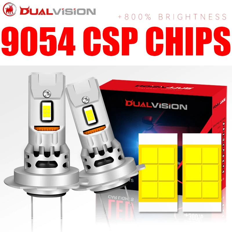 Bullvision 1000W H7 LED Headlights Canbus No Error 12PCS 9054 CSP Car Headlamp 1: 1 Size Mini Diode Turbo Lamp Plug&Play 12V 24V
Bullvision 1000W H7 LED Headlights Canbus No Error 12PCS 9054 CSP Car Headlamp 1: 1 Size Mini Diode Turbo Lamp Plug&Play 12V 24V