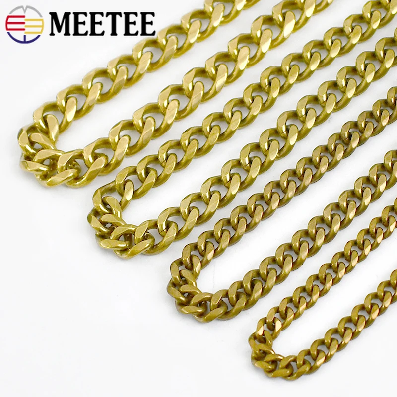 50/100cm Solid Brass Chain Shoulder Bag Strap Backpack Clasp Hook Wallet Belt Decor Copper Buckles DIY Leather Craft Accessories
50/100cm Solid Brass Chain Shoulder Bag Strap Backpack Clasp Hook Wallet Belt Decor Copper Buckles DIY Leather Craft Accessories