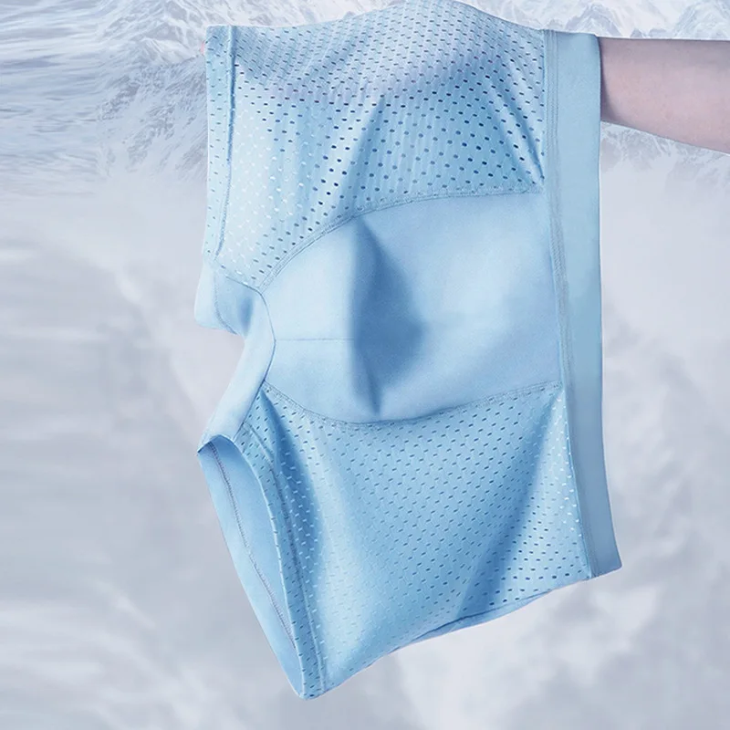 Summer Men Underwear Seamless Transparent Boxer Shorts Mesh Breathable Quick-drying Underwear Ice Silk Boxer Briefs Panties 3Pcs
Summer Men Underwear Seamless Transparent Boxer Shorts Mesh Breathable Quick-drying Underwear Ice Silk Boxer Briefs Panties 3Pcs