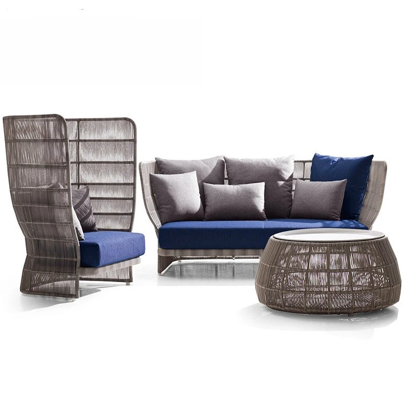 Outdoor sofa high-end villa garden balcony terrace courtyard soft decoration club hotel furniture sofa coffee table combination
Outdoor sofa high-end villa garden balcony terrace courtyard soft decoration club hotel furniture sofa coffee table combination