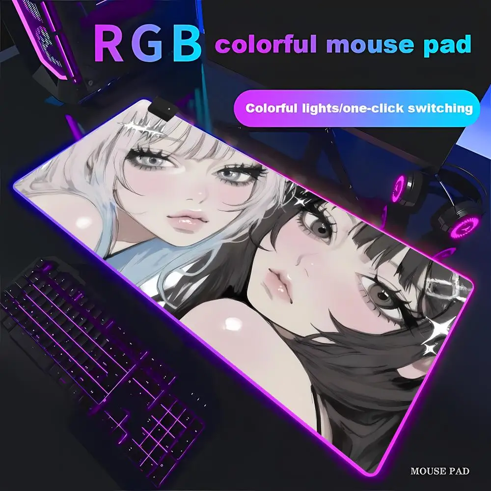 Anime super sweet idol Mouse Pad Animation Games Beautiful RGB Gaming Mouse Pad HD Gamer Large LED Light PC Computer pad Decor
Anime super sweet idol Mouse Pad Animation Games Beautiful RGB Gaming Mouse Pad HD Gamer Large LED Light PC Computer pad Decor