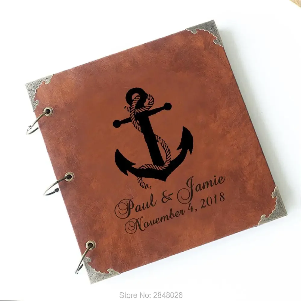 Anchor Leather Photo Album/ Personalized wedding Album with couple name/Wedding Guestbook/ our adventure guest book
Anchor Leather Photo Album/ Personalized wedding Album with couple name/Wedding Guestbook/ our adventure guest book