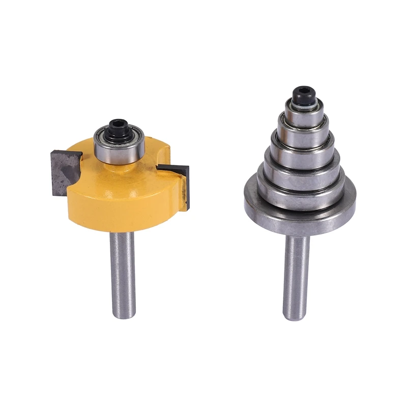 A96I-1/4 Inch Shank Rabbeting Router Bit With 6 Bearings Set For Multiple Depths 1/8 Inch, 1/4 Inch, 5/16 Inch, 3/8 Inch, 7/16 I
A96I-1/4 Inch Shank Rabbeting Router Bit With 6 Bearings Set For Multiple Depths 1/8 Inch, 1/4 Inch, 5/16 Inch, 3/8 Inch, 7/16 I