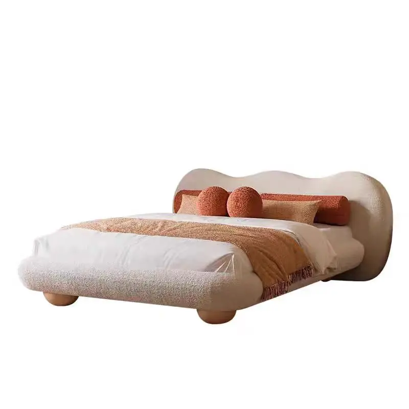 ua-Modern Bed Bedroom Furniture Upholstered Fabric Cream Bed Frame Cloud Italian Design Velvet King Size Bed#
ua-Modern Bed Bedroom Furniture Upholstered Fabric Cream Bed Frame Cloud Italian Design Velvet King Size Bed#