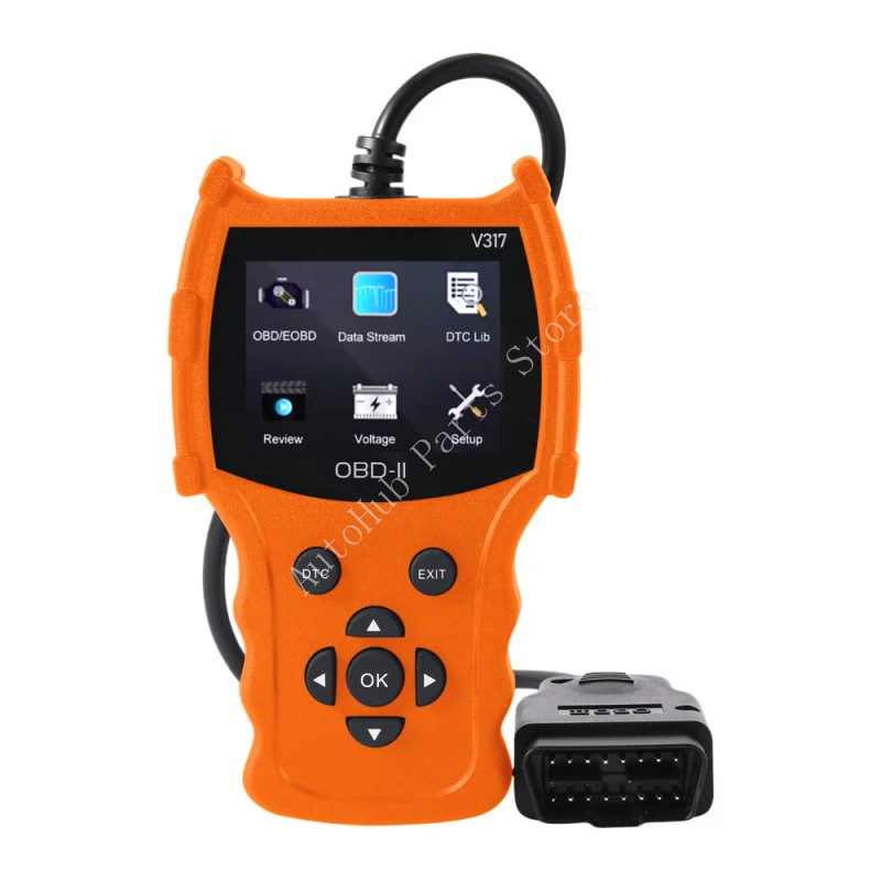 V317 OBD2 Diagnostic Scanner with Engine Fault Code Reading, Live Data Stream & Performance Testing
V317 OBD2 Diagnostic Scanner with Engine Fault Code Reading, Live Data Stream & Performance Testing