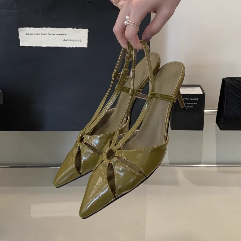 Luxury Party Designer Slingback Dress Shoes Elegant High Heeled Sandals Women Sexy Pointed Toe Shallow Summer Pumps Mueller Shoe
Luxury Party Designer Slingback Dress Shoes Elegant High Heeled Sandals Women Sexy Pointed Toe Shallow Summer Pumps Mueller Shoe