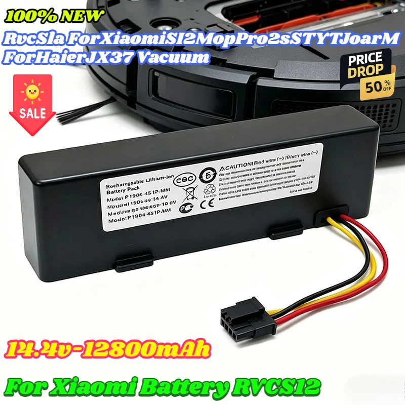 STYTJ02YM Battery for Xiaomi Mop Pro P 2S S12 for Yunmi MVVC01 for Haier JX37 Wyze WVCR200S Conga 3290 3390 Robot Vacuum Cleaner
STYTJ02YM Battery for Xiaomi Mop Pro P 2S S12 for Yunmi MVVC01 for Haier JX37 Wyze WVCR200S Conga 3290 3390 Robot Vacuum Cleaner