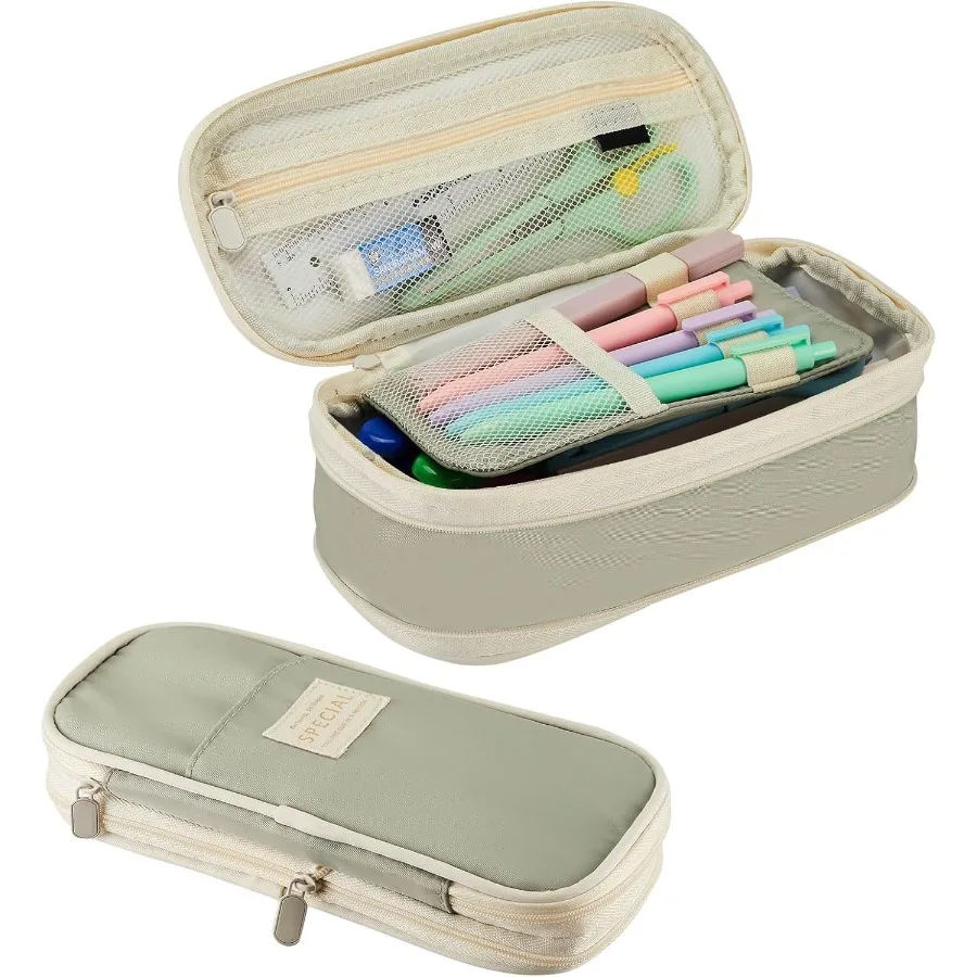 Sonuimy Large Capacity Pencil Case Pouch Cute Aesthetic Big Capacity Zipper Pencil Cases Pen Portable Office Stationery Makeup
Sonuimy Large Capacity Pencil Case Pouch Cute Aesthetic Big Capacity Zipper Pencil Cases Pen Portable Office Stationery Makeup