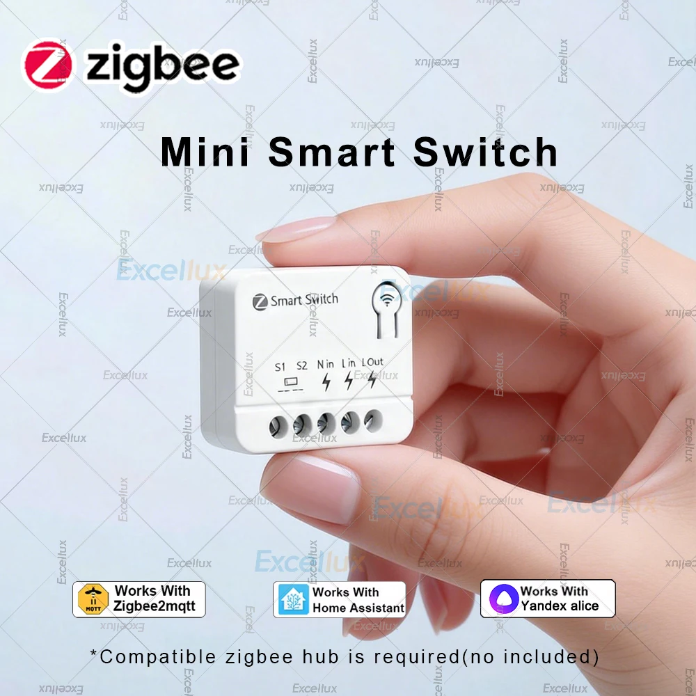 10A Mini Zigbee Smart Switch Module DIY Lighting Relay Breaker Intelligent Life App Control Work with Home Assistant Zigbee2MQTT
10A Mini Zigbee Smart Switch Module DIY Lighting Relay Breaker Intelligent Life App Control Work with Home Assistant Zigbee2MQTT