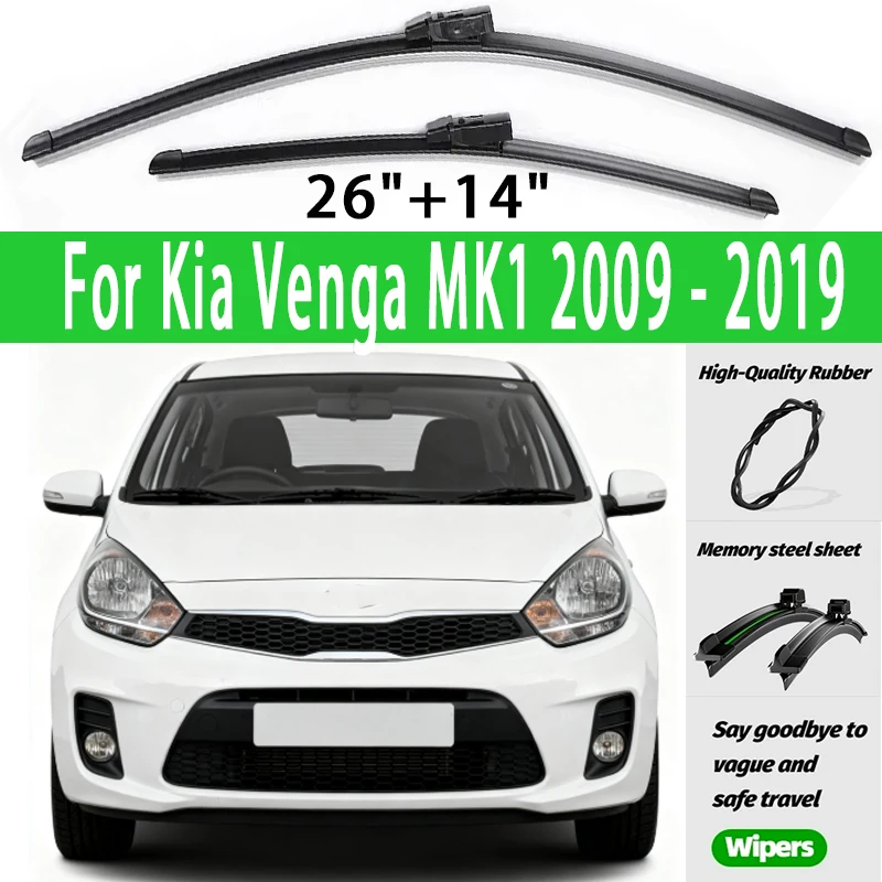 Wiper LHD Front Wiper Blades For Kia Venga MK1 2009 - 2019 Windshield Windscreen Window Rain Brushes 26"14" Accessories
Wiper LHD Front Wiper Blades For Kia Venga MK1 2009 - 2019 Windshield Windscreen Window Rain Brushes 26"14" Accessories