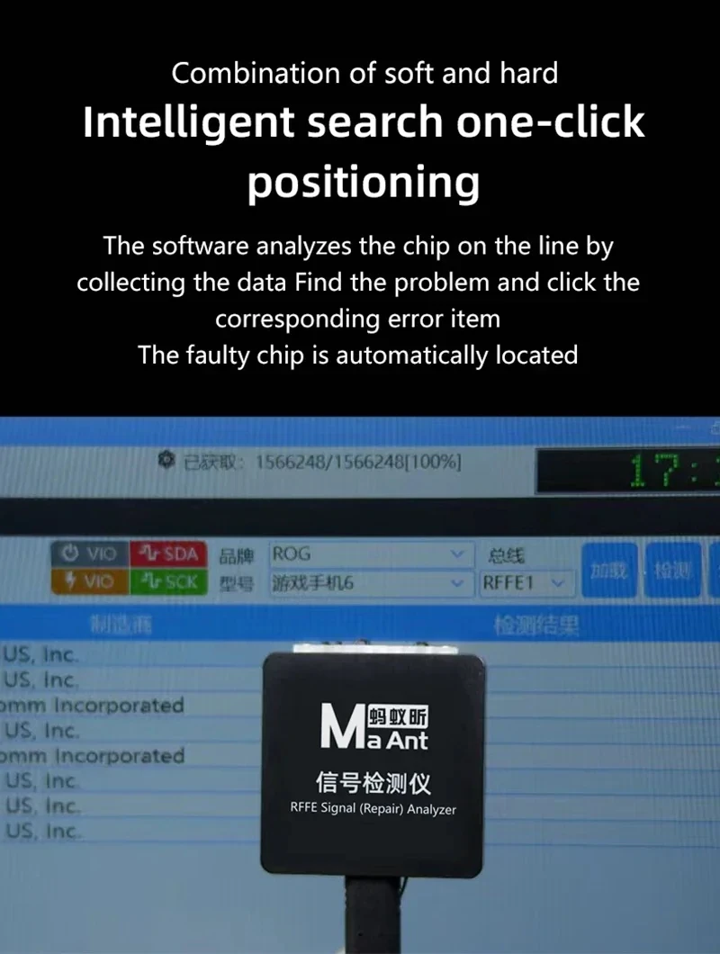 MAANT Signal Tester RFFE Signal Repair Analyzer Intelligent Search One-click Positioning Multifunctional Signal Detector
MAANT Signal Tester RFFE Signal Repair Analyzer Intelligent Search One-click Positioning Multifunctional Signal Detector