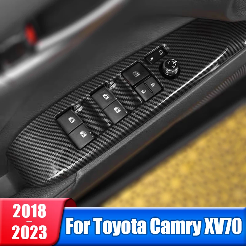 Стеклоподъемник для автомобиля, кнопка переключения панели, Накладка для Toyota Camry 70 XV70 2018 2019 2020 2021 2022, гибридные аксессуары
Стеклоподъемник для автомобиля, кнопка переключения панели, Накладка для Toyota Camry 70 XV70 2018 2019 2020 2021 2022, гибридные аксессуары