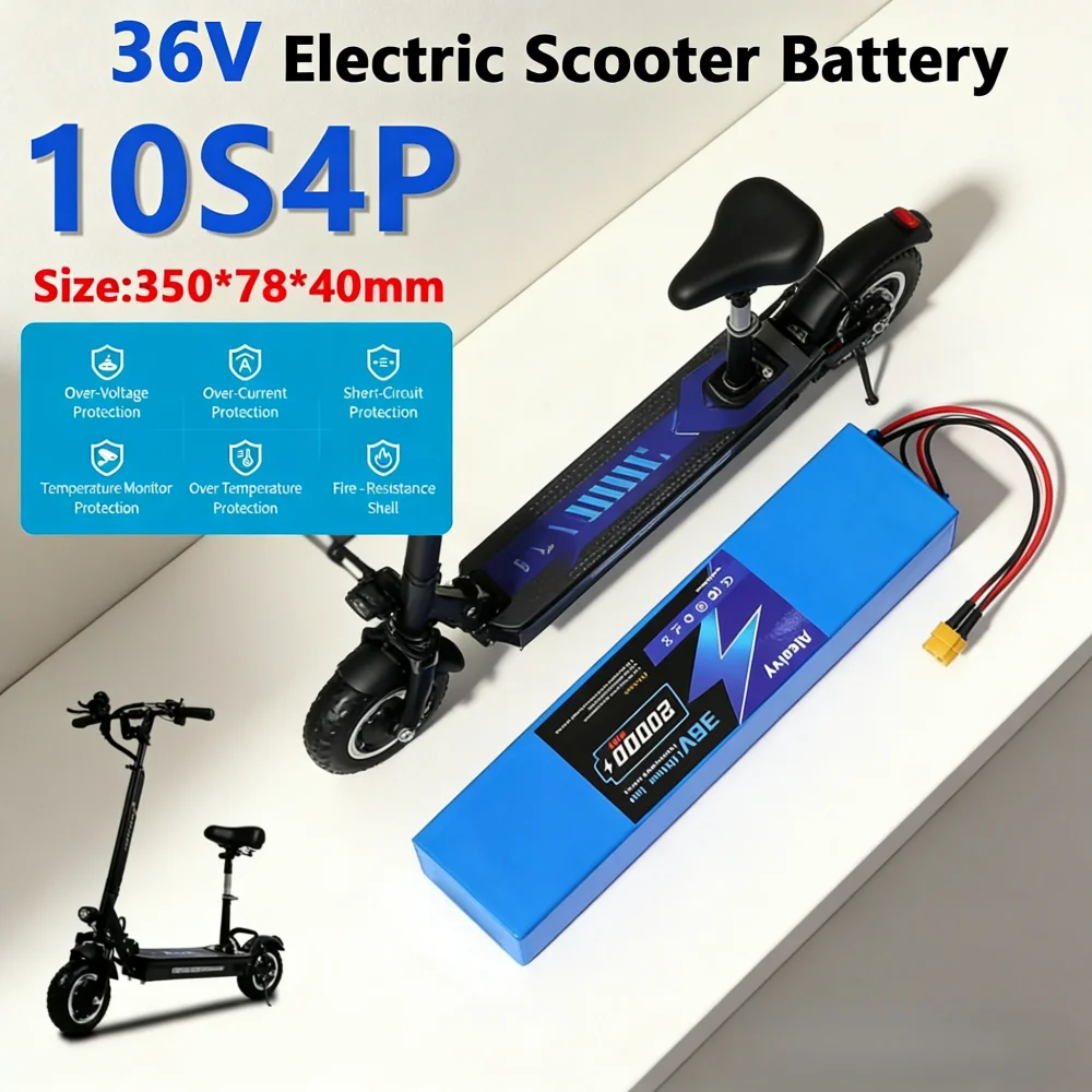 36V Battery Pack 10S4P 20000mAh 18650 Li-ion Built-in BMS Rechargeable for 250W~750W Motor Electric Scooter
36V Battery Pack 10S4P 20000mAh 18650 Li-ion Built-in BMS Rechargeable for 250W~750W Motor Electric Scooter