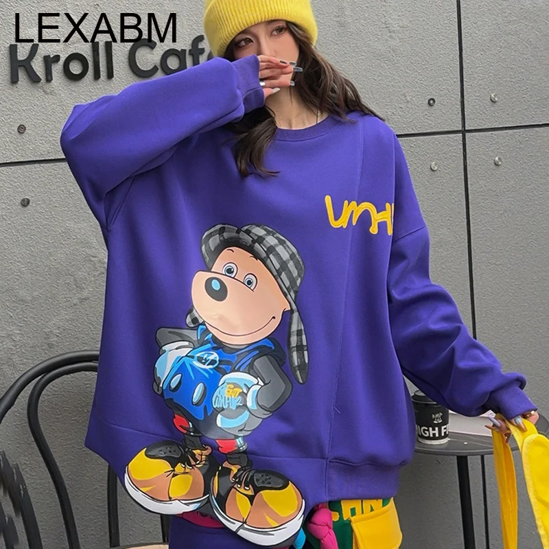 2025 Spring Autumn Cartoon Print Oversized Sweatershirts Women Tops Cotton Casual O Neck Pullover Top Vestidos Bust 140cm
2025 Spring Autumn Cartoon Print Oversized Sweatershirts Women Tops Cotton Casual O Neck Pullover Top Vestidos Bust 140cm