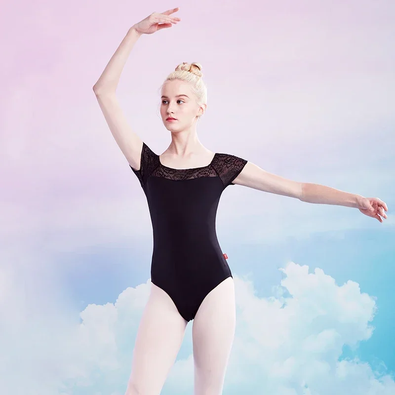 Women Ballet Leotards Boat Neck Bodysuits Dance Wear Lace Short Sleeve Dance Clothes Gymnastics Leotards for Girls Adult
Women Ballet Leotards Boat Neck Bodysuits Dance Wear Lace Short Sleeve Dance Clothes Gymnastics Leotards for Girls Adult