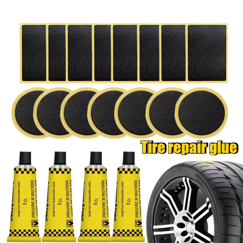 Universal Tire Repair Adhesive | Quick-Fix Tire Patches | Tire Puncture Repair Kit | Suitable for Bicycles and Motorcycles
Universal Tire Repair Adhesive | Quick-Fix Tire Patches | Tire Puncture Repair Kit | Suitable for Bicycles and Motorcycles