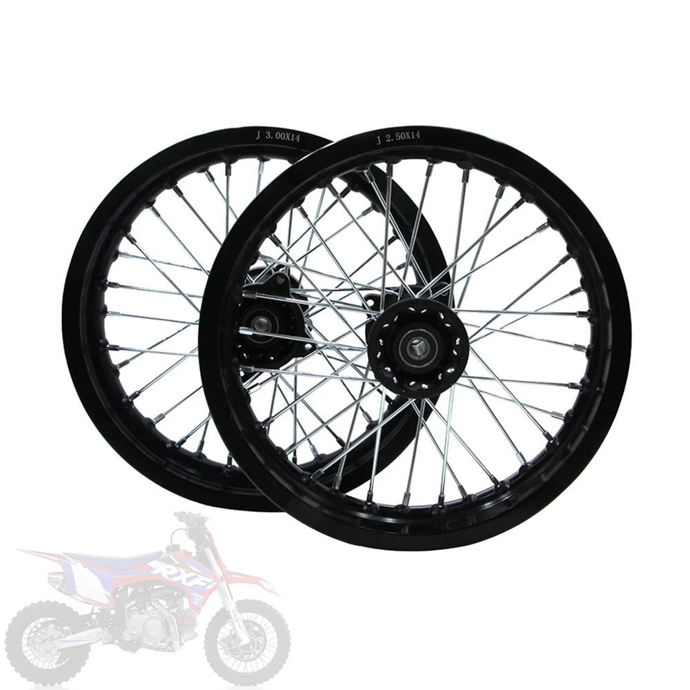 2.50-14" 3.00-14" Alloy Wheel Rim For KAYO BSE Apollo Xmotos Racing Supermoto Dirt Pit Bike Motocross 14 Inch Front Rear Wheels
2.50-14" 3.00-14" Alloy Wheel Rim For KAYO BSE Apollo Xmotos Racing Supermoto Dirt Pit Bike Motocross 14 Inch Front Rear Wheels