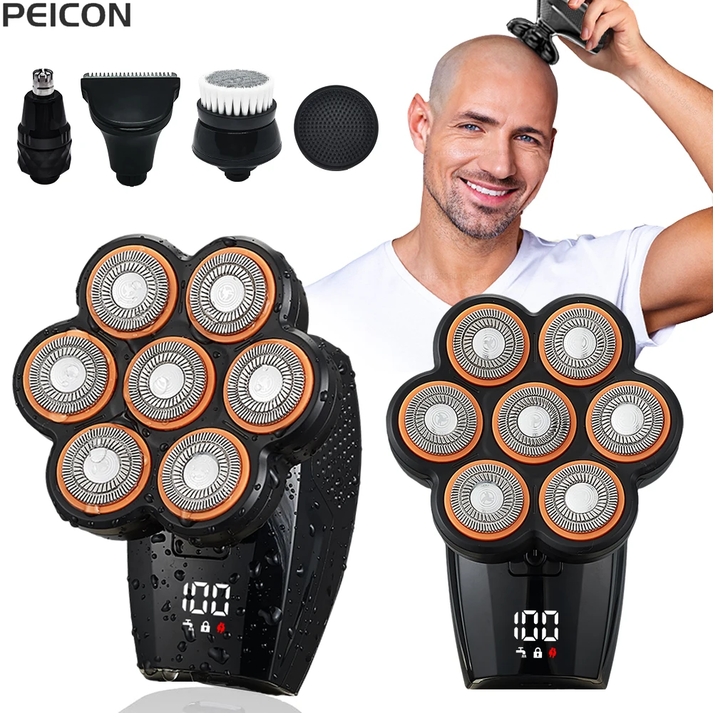 Electric Head Shaver for Men Bald Head Shaving Machine Electric Razor Man Hair Beard Trimmer Rechargeable Men's Hair Clipper
Electric Head Shaver for Men Bald Head Shaving Machine Electric Razor Man Hair Beard Trimmer Rechargeable Men's Hair Clipper