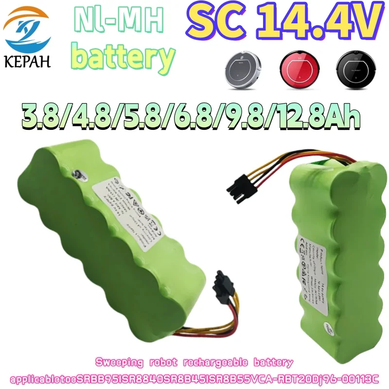14.4V NI-MH 12800mAh Battery DJ96-00113C for Samsung Vacuum Cleaner Robot SR8895 SR8840 SR8845 SR8855 VCA-RBT20 Part
14.4V NI-MH 12800mAh Battery DJ96-00113C for Samsung Vacuum Cleaner Robot SR8895 SR8840 SR8845 SR8855 VCA-RBT20 Part