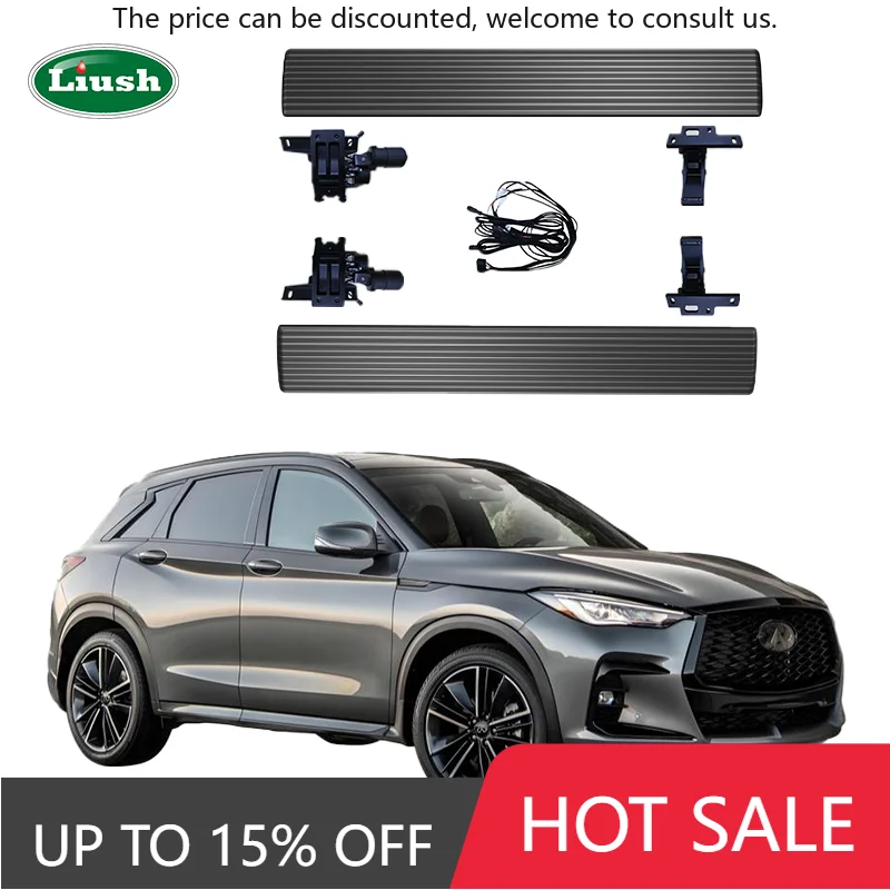 Automotive Factory Modification Parts LIUSH LED Lights Electric Pedal Folding Steps Deployable For Infiniti QX50 2019-2023
Automotive Factory Modification Parts LIUSH LED Lights Electric Pedal Folding Steps Deployable For Infiniti QX50 2019-2023