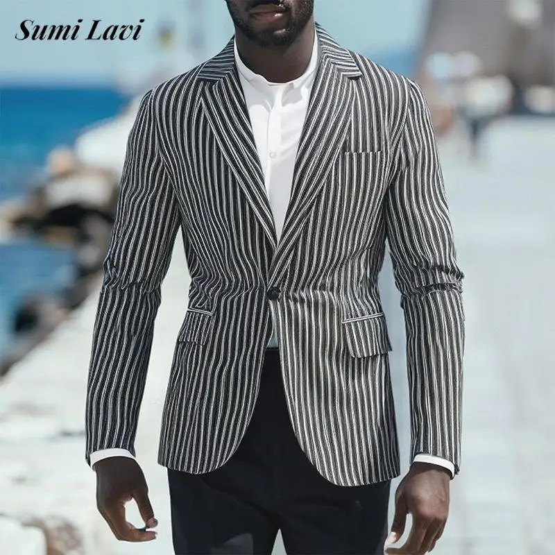2025 Spring New Casual Mens Blazer Jacket Coat Vintage Turn-down Collar Buttoned Suit Jackets Men Cardigan Long Sleeve Slim Coat
2025 Spring New Casual Mens Blazer Jacket Coat Vintage Turn-down Collar Buttoned Suit Jackets Men Cardigan Long Sleeve Slim Coat