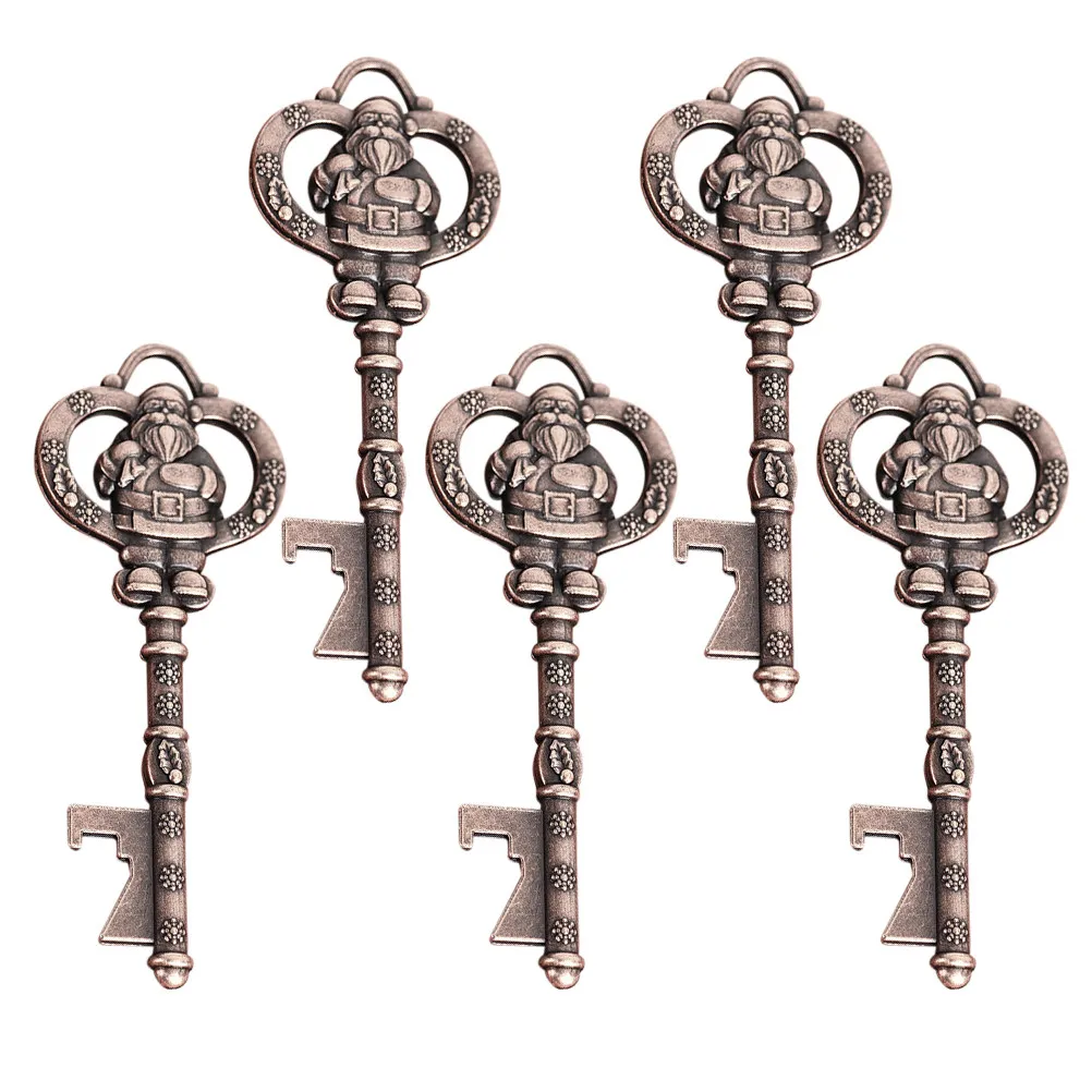 5Pcs Santa Claus Key Bottle Openers Retro Style Multipurpose Beer Openers Portable Gift Set Key Shape Bottle Opener
5Pcs Santa Claus Key Bottle Openers Retro Style Multipurpose Beer Openers Portable Gift Set Key Shape Bottle Opener