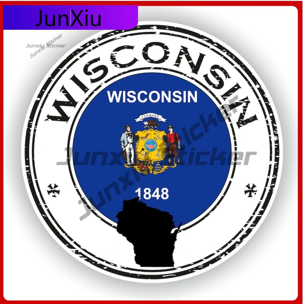 Wisconsin Seal Round Flag Stylish Exterior Vehicle Accent Works Well On Smooth Auto Exterior Areas
Wisconsin Seal Round Flag Stylish Exterior Vehicle Accent Works Well On Smooth Auto Exterior Areas
