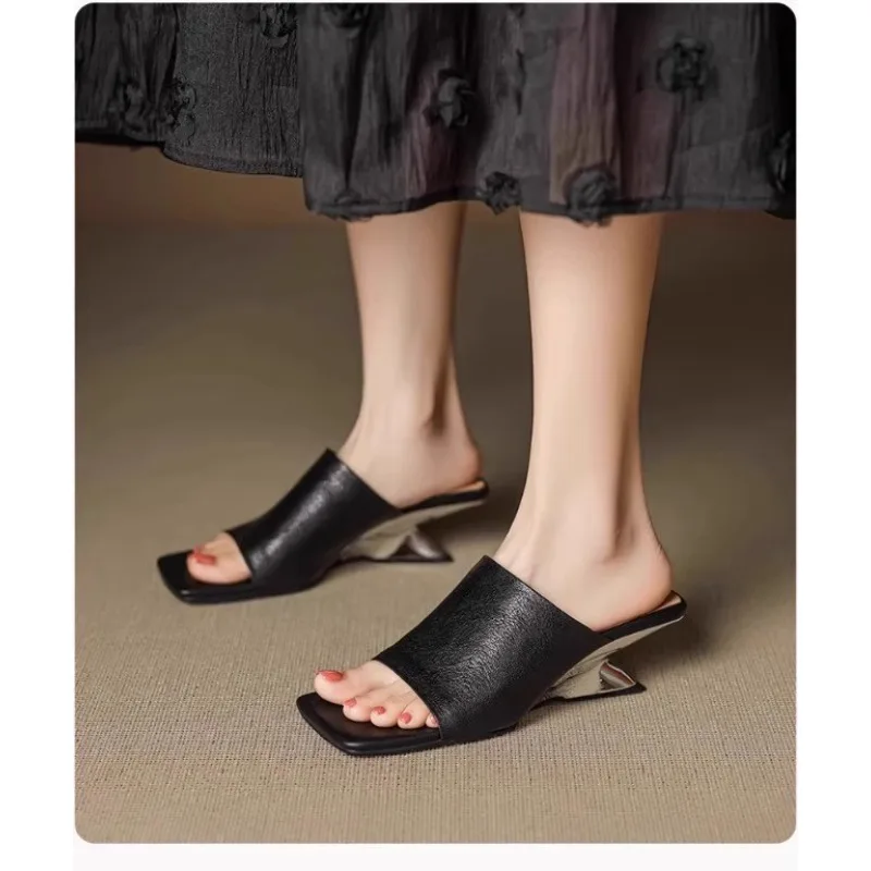 Luxe Square Toe Slide Sandals Premium Leather One Strap Mules Chunky Sole Backless Loafers Dressy Casual Summer Shoes
Luxe Square Toe Slide Sandals Premium Leather One Strap Mules Chunky Sole Backless Loafers Dressy Casual Summer Shoes