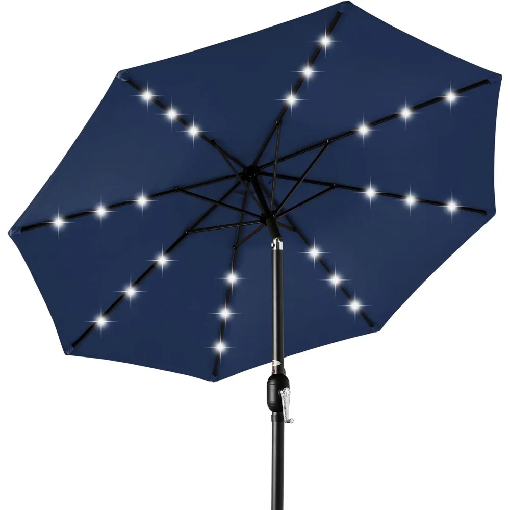 10ft Solar Polyester LED Lighted Patio Umbrella w/Tilt Adjustment and UV-Resistant Fabric
10ft Solar Polyester LED Lighted Patio Umbrella w/Tilt Adjustment and UV-Resistant Fabric