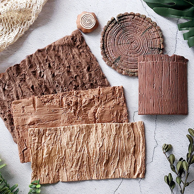 Mirosie Baking Cake Silicone Mold Forest Bark Tree Stump Wood Grain Texture Fondant Dry Pace Baking Tools Silicone Molds Pastry
Mirosie Baking Cake Silicone Mold Forest Bark Tree Stump Wood Grain Texture Fondant Dry Pace Baking Tools Silicone Molds Pastry