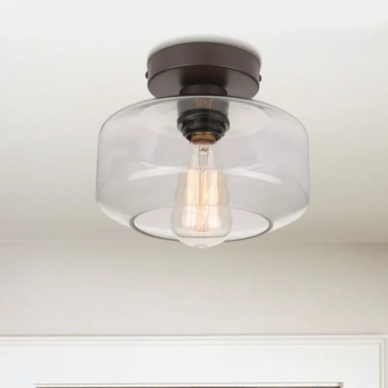 Modern Style Simple Aisle Light with Transparent Cover Bedroom Dining Hall Farmhouse Lamp American Glass Ceiling Lamp
Modern Style Simple Aisle Light with Transparent Cover Bedroom Dining Hall Farmhouse Lamp American Glass Ceiling Lamp