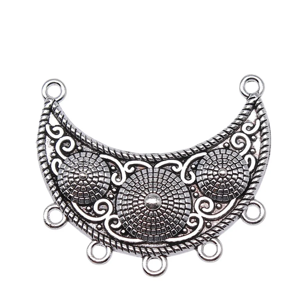 2pcs/lot 47x41mm Necklace Connector For Jewelry Making Antique Silver Color 1.85x1.61inch
2pcs/lot 47x41mm Necklace Connector For Jewelry Making Antique Silver Color 1.85x1.61inch