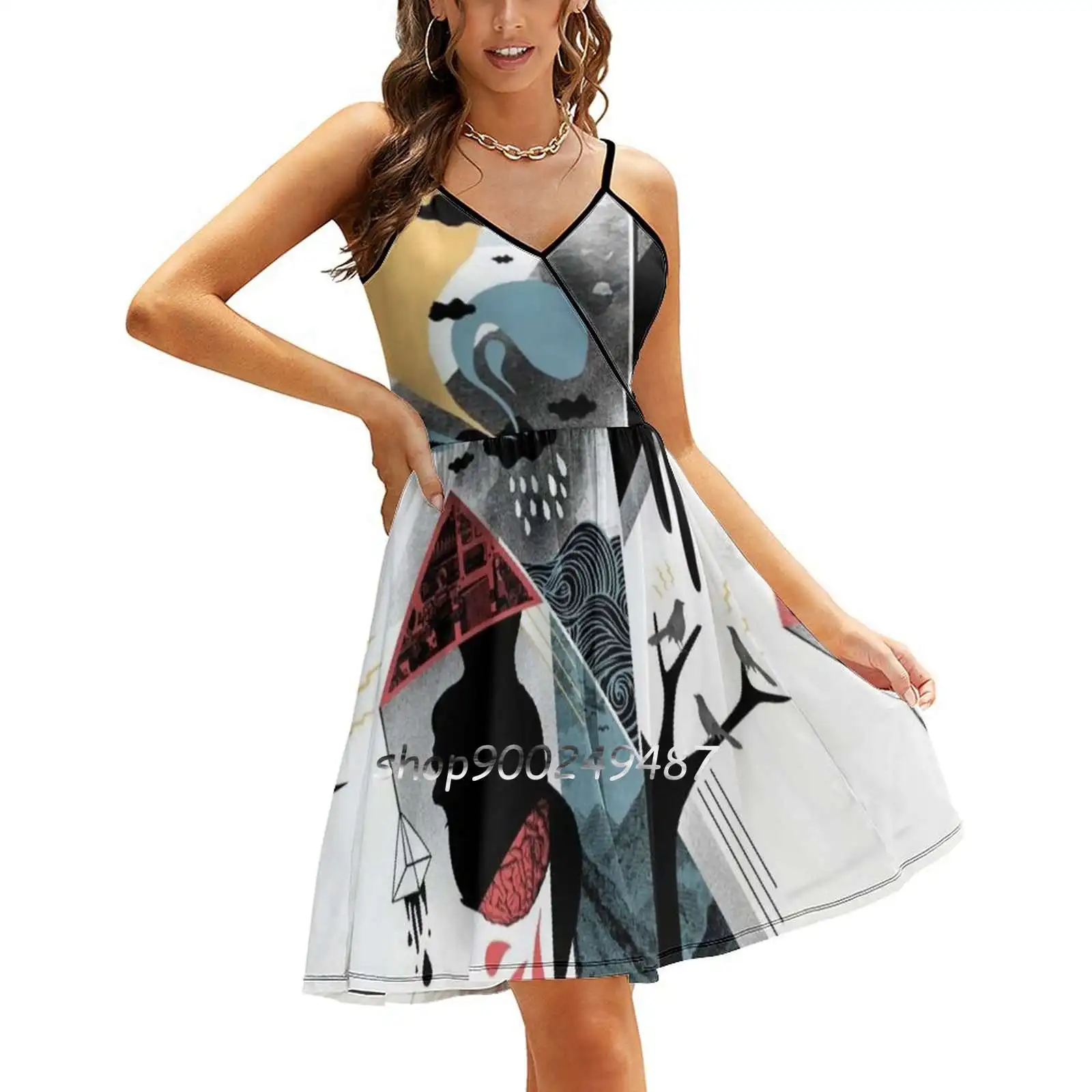 Shapes And Nightmares Sling Dress Summer Dress Sling Sexy A Line Dress Fashion Female Dress Surreal Abstract Collage Shapes
Shapes And Nightmares Sling Dress Summer Dress Sling Sexy A Line Dress Fashion Female Dress Surreal Abstract Collage Shapes