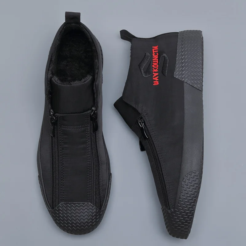 Men Casual Breathable Wear-resistant Shoes Comfortable Round Toe Zipper High Top Flat Shoes Zapatos Hombre Loafers Men
Men Casual Breathable Wear-resistant Shoes Comfortable Round Toe Zipper High Top Flat Shoes Zapatos Hombre Loafers Men
