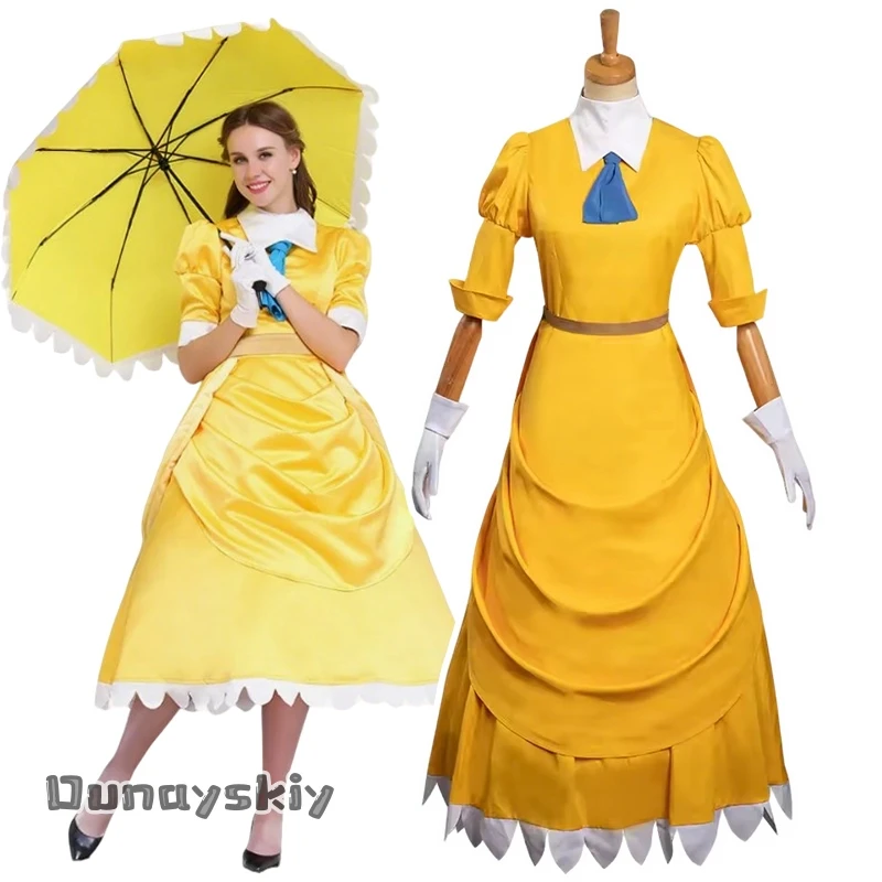 Princess Lolita Dress Women Yellow Fantasy Cosplay Ball Gown Dress Anime Halloween Carnival Party Performance Costume Role-play
Princess Lolita Dress Women Yellow Fantasy Cosplay Ball Gown Dress Anime Halloween Carnival Party Performance Costume Role-play