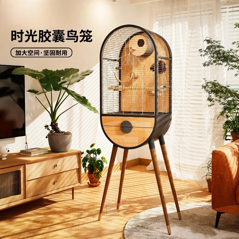 Parrot Birdcage Premium Stainless Steel Solid Wood Birdcage House DIY Interior Monk Golden Sun Xuanfeng
Parrot Birdcage Premium Stainless Steel Solid Wood Birdcage House DIY Interior Monk Golden Sun Xuanfeng