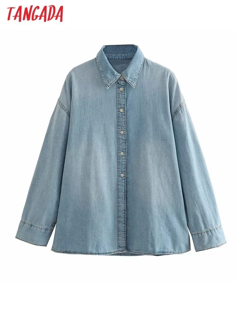 2023 Women Oversized Denim Blouse Long Sleeve Chic Female Lady Shirt Blusas 4M345
2023 Women Oversized Denim Blouse Long Sleeve Chic Female Lady Shirt Blusas 4M345