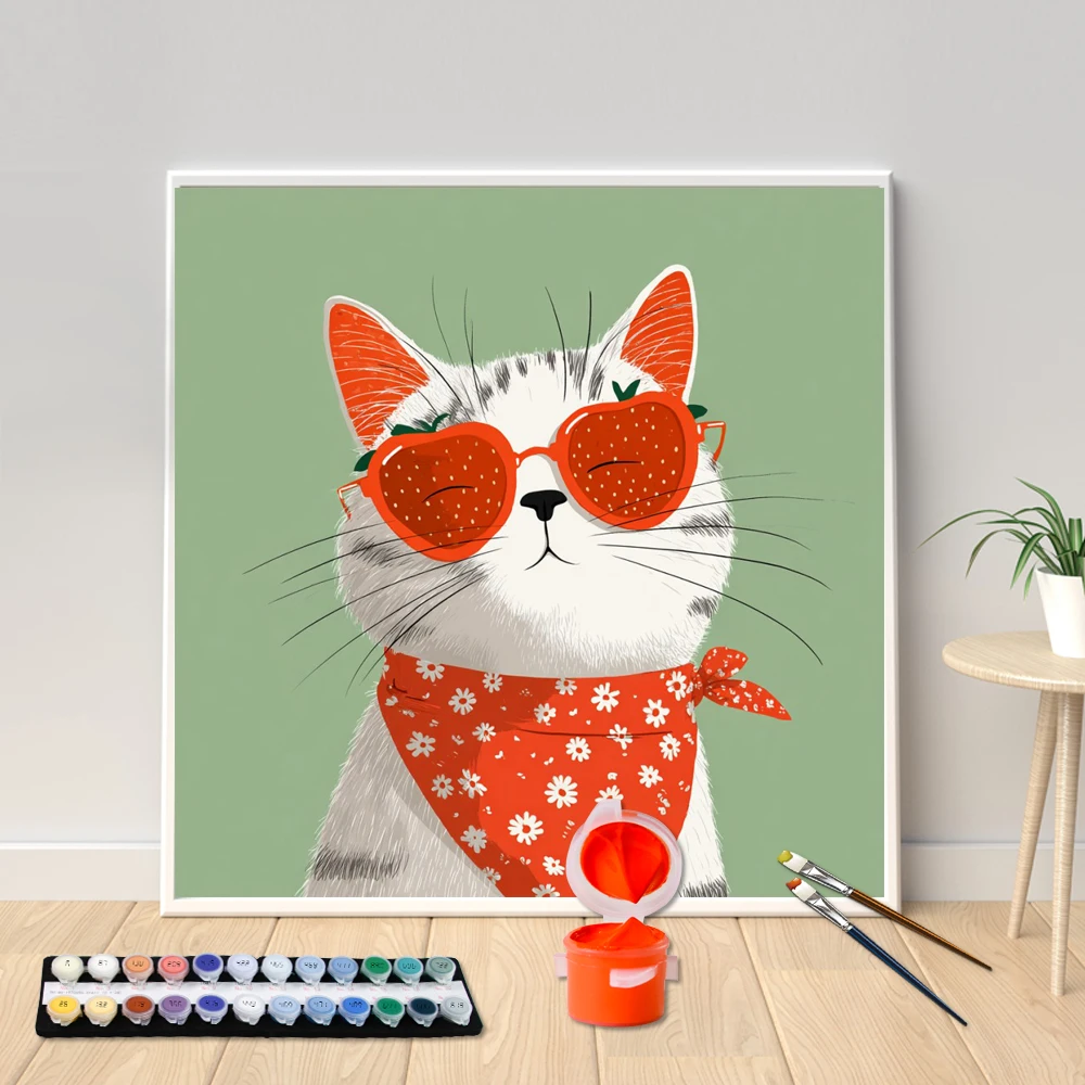 Painting By Numbers acrylic painting square canvas set Strawberry Ey DIY hand-painted home decoration personalized surprise gift
Painting By Numbers acrylic painting square canvas set Strawberry Ey DIY hand-painted home decoration personalized surprise gift