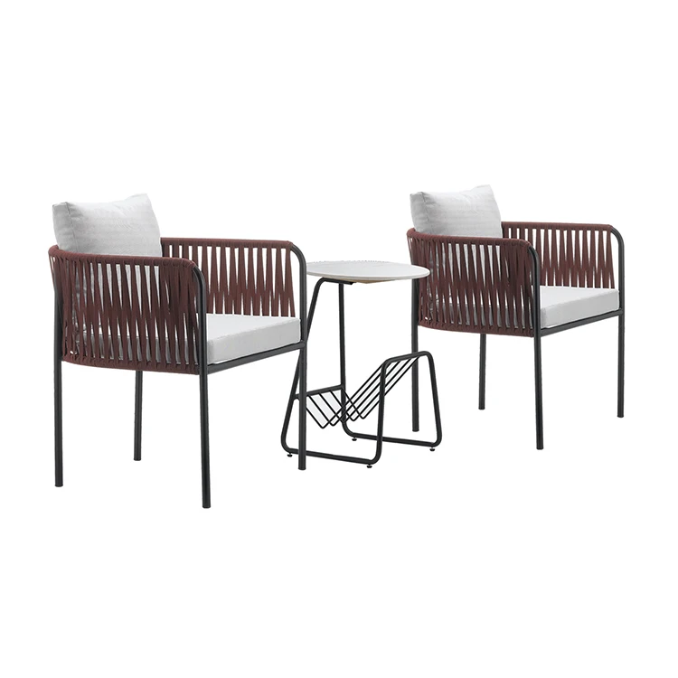 *Modern Patio Cafe Set Furniture Outdoor Garden Bistro Rope Aluminum Coffee Table and 2 Seater Chairs for Outside
*Modern Patio Cafe Set Furniture Outdoor Garden Bistro Rope Aluminum Coffee Table and 2 Seater Chairs for Outside