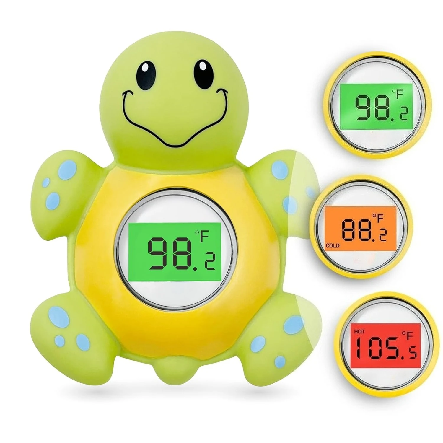 Turtle Baby Bath Thermometer Digital Water Temperature Warning 3 Color Backlit Safety Bath Tube Floating Toy for Infant Toddler
Turtle Baby Bath Thermometer Digital Water Temperature Warning 3 Color Backlit Safety Bath Tube Floating Toy for Infant Toddler