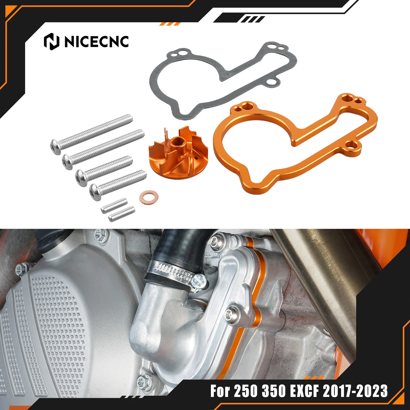 NICECNC для KTM EXC 250F 350F 2017-2023 SXF XCF 250 350 2016-2022 XCF-W 350 2020-2022 комплект охлаждения крыльчатки водяного насоса большого размера
NICECNC для KTM EXC 250F 350F 2017-2023 SXF XCF 250 350 2016-2022 XCF-W 350 2020-2022 комплект охлаждения крыльчатки водяного насоса большого размера